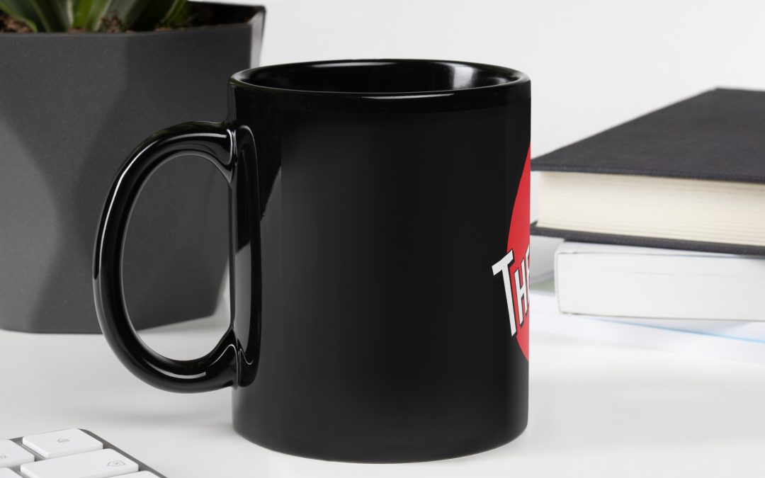 The Spot Black Glossy Mug